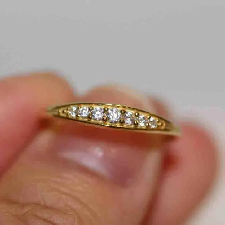 14k Diamond Eternity Wedding Band by VicStoneNYC Fine Jewelry