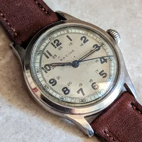 1930s RACINE Military WWII Wristwatch by Gallet & Co. 17 Jewels Swiss Watch
