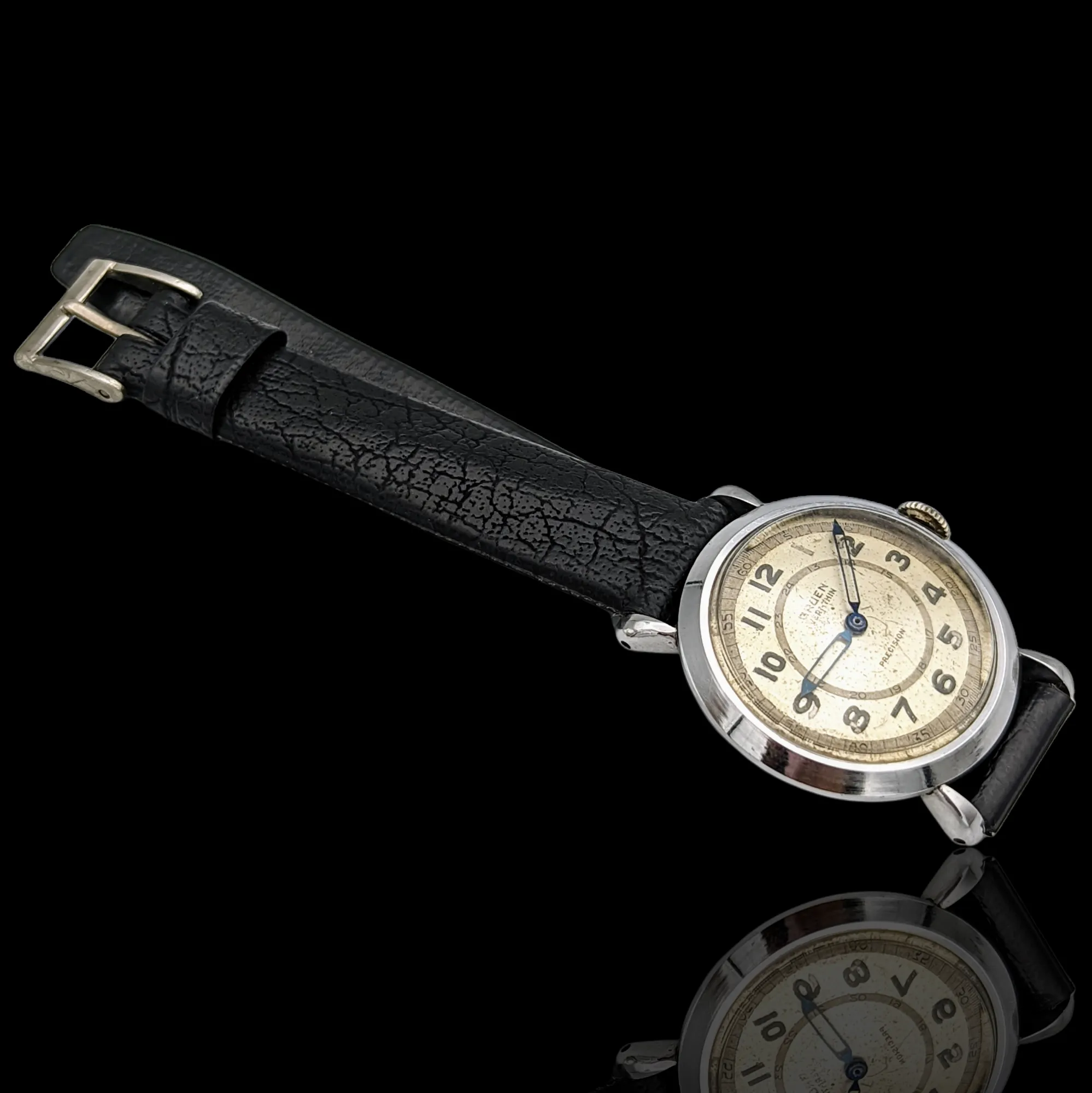 1940's GRUEN Veri-Thin PRECISION Watch 17 Jewels Cal. 420 SS Swiss