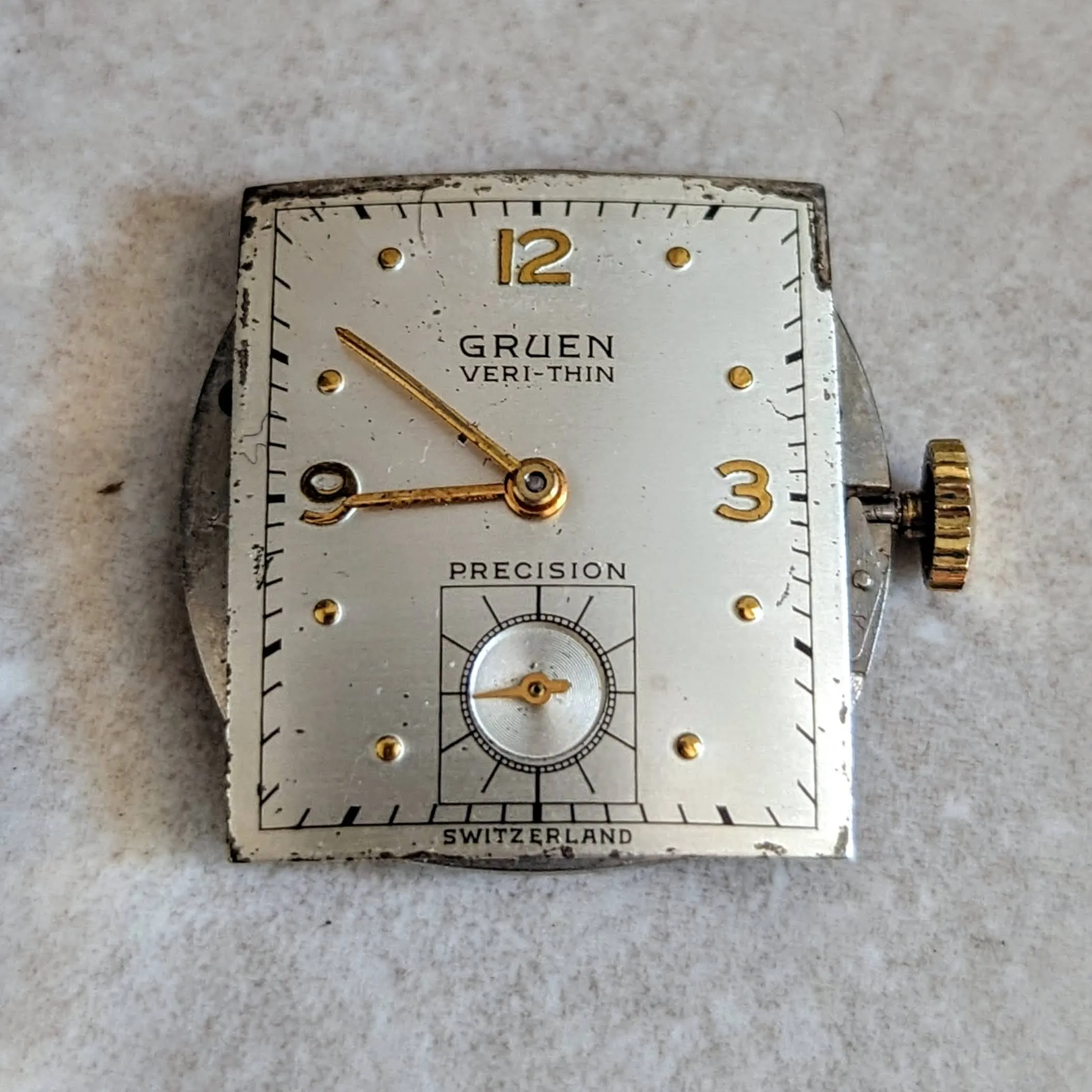 1947 GRUEN Veri-Thin Precision Wristwatch Cal. 425 Swiss Made Watch