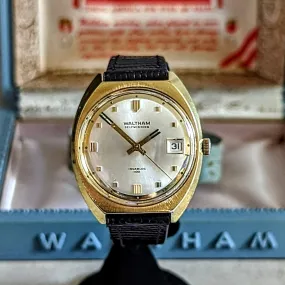 1950 WALTHAM Centennial Automatic Wristwatch Swiss Caliber R337 100 Jewels Watch