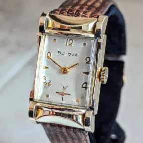1954 BULOVA Jefferson Wristwatch 21 Jewels Cal. 7AA U.S.A. Made Watch