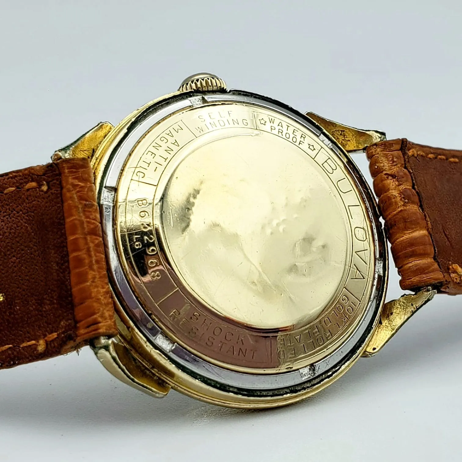 1956 BULOVA Golden Clipper Wristwatch Automatic Swiss Cal 11ACAC 17J Watch