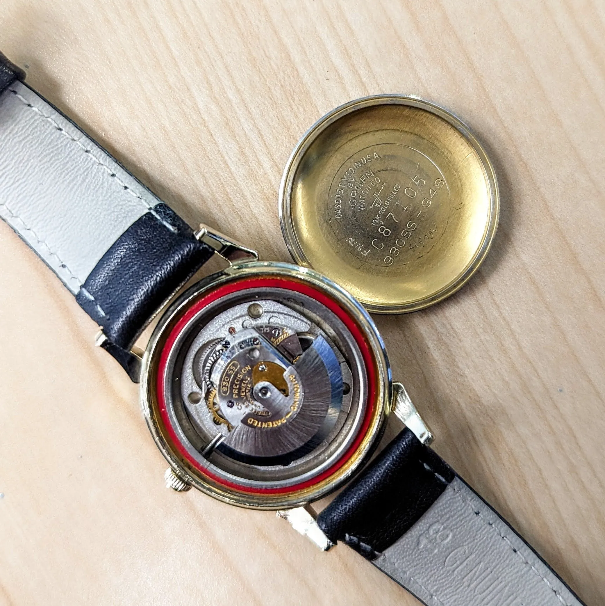 1956 GRUEN Precision Autowind Wristwatch 23 Jewels Cal. 930SS Swiss Made Watch