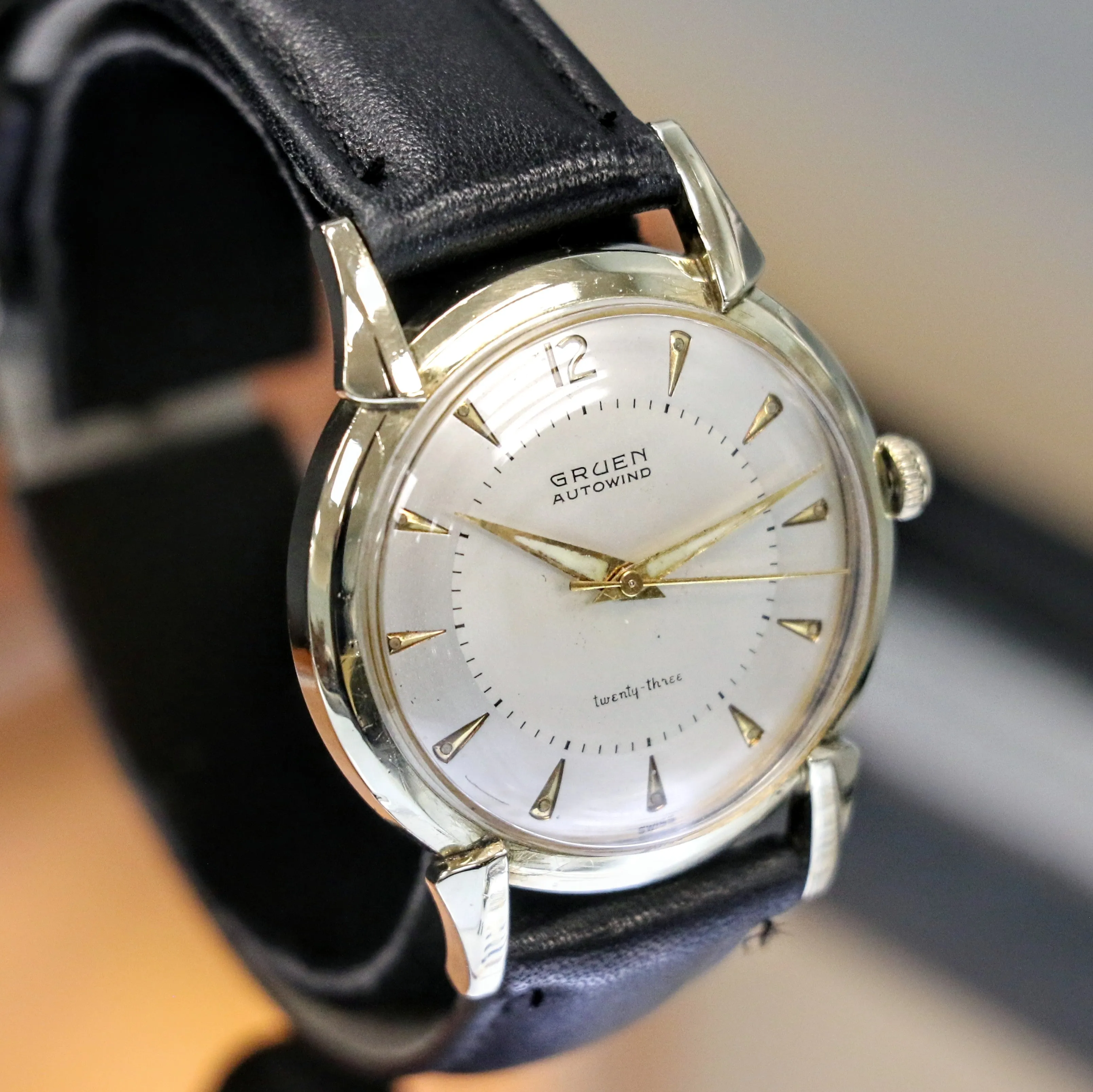 1956 GRUEN Precision Autowind Wristwatch 23 Jewels Cal. 930SS Swiss Made Watch