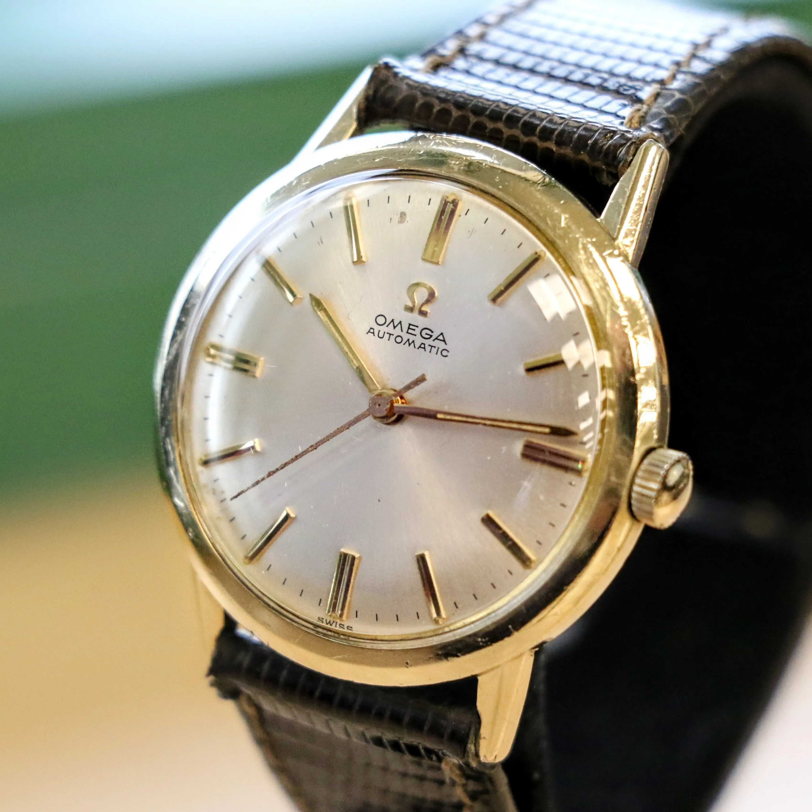 1962 OMEGA Automatic Watch Ref. LL6304 Cal. 550 Vintage Wristwatch 10K GF & S.S.