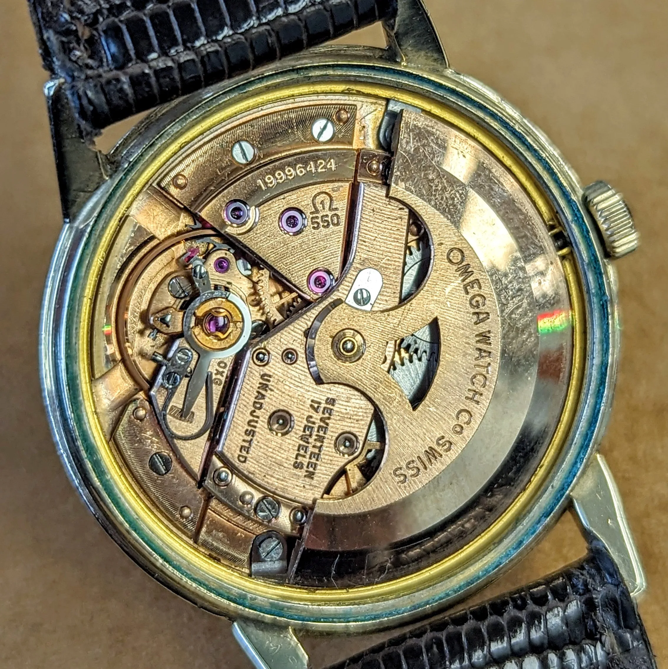 1962 OMEGA Automatic Watch Ref. LL6304 Cal. 550 Vintage Wristwatch 10K GF & S.S.