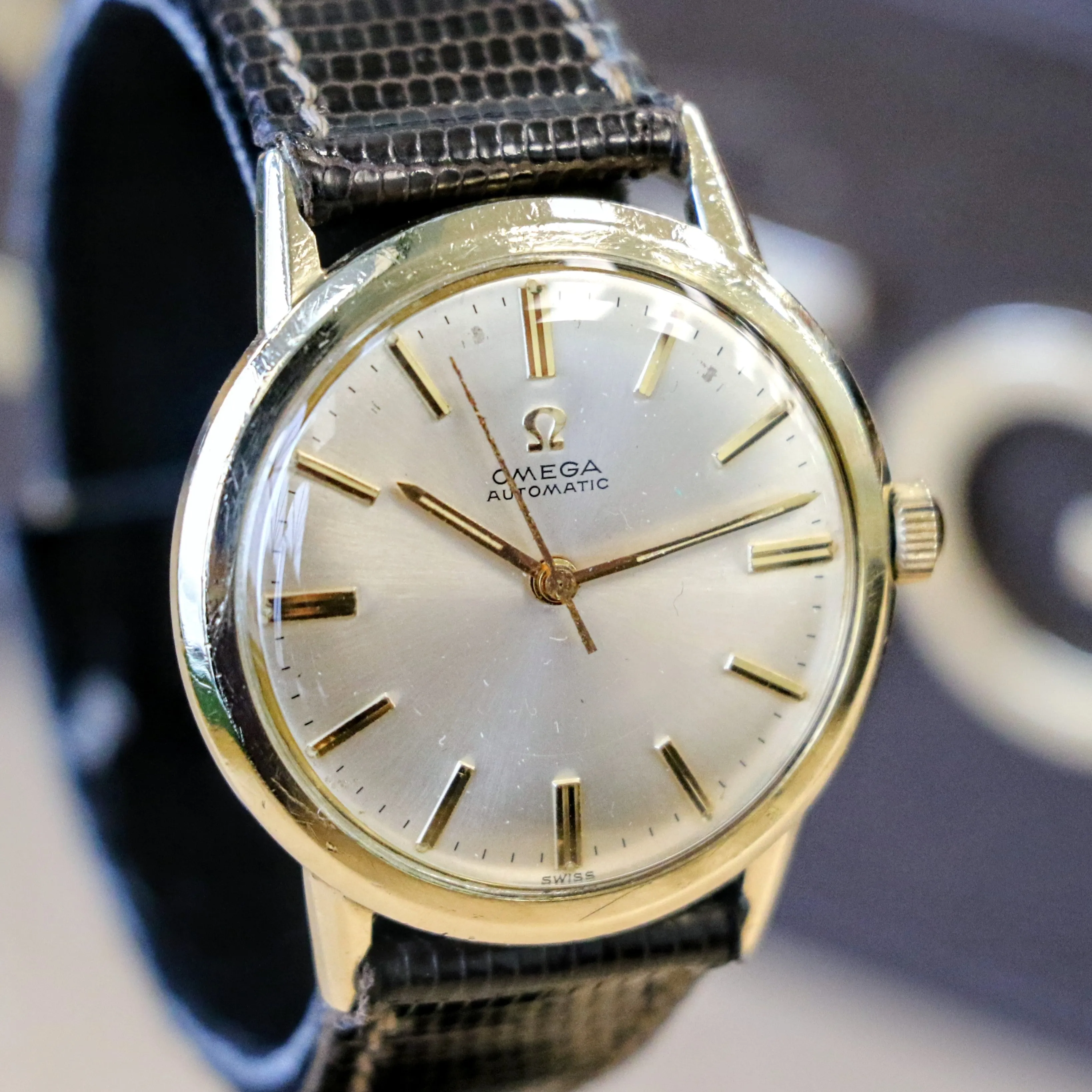 1962 OMEGA Automatic Watch Ref. LL6304 Cal. 550 Vintage Wristwatch 10K GF & S.S.