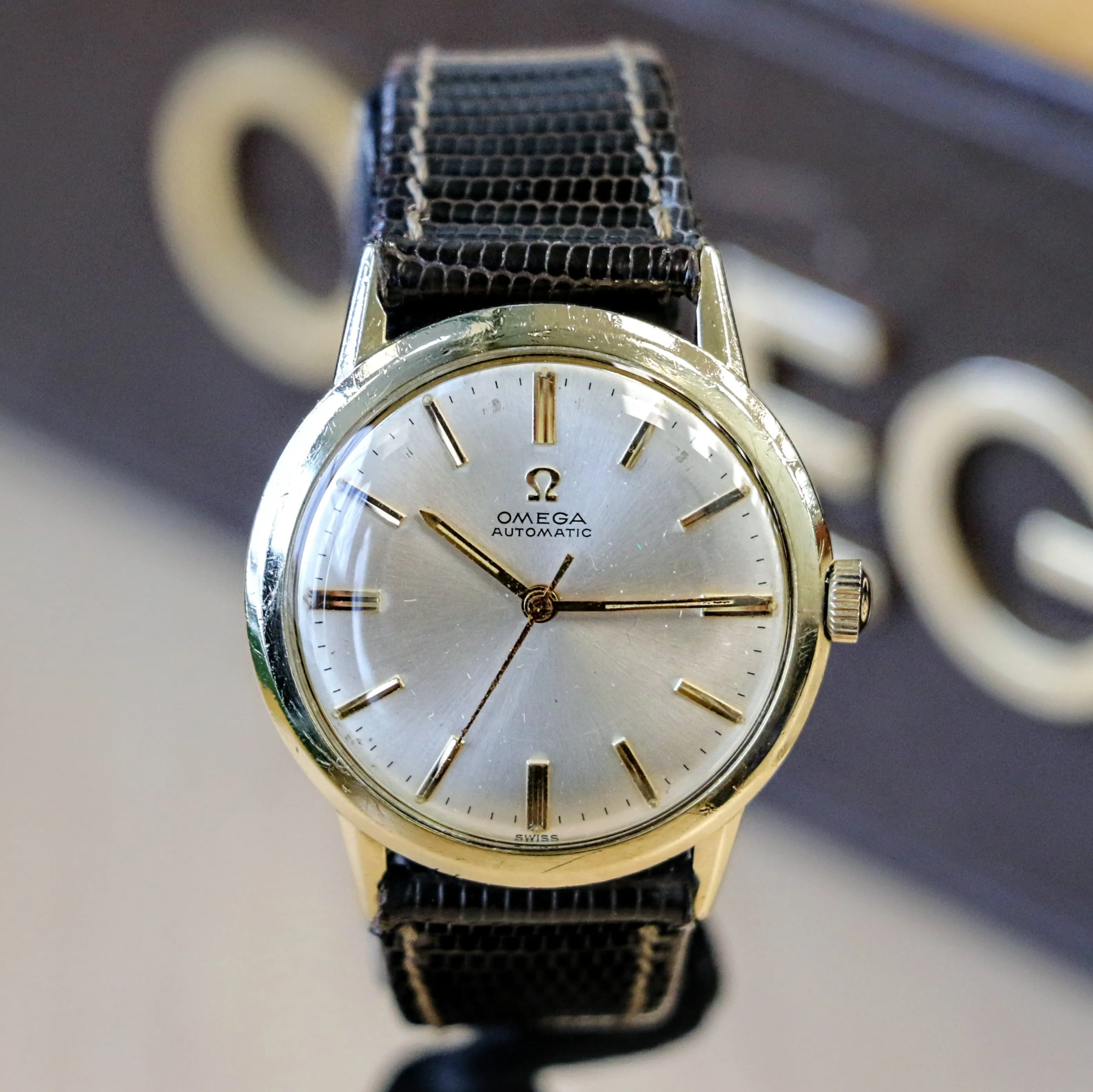 1962 OMEGA Automatic Watch Ref. LL6304 Cal. 550 Vintage Wristwatch 10K GF & S.S.