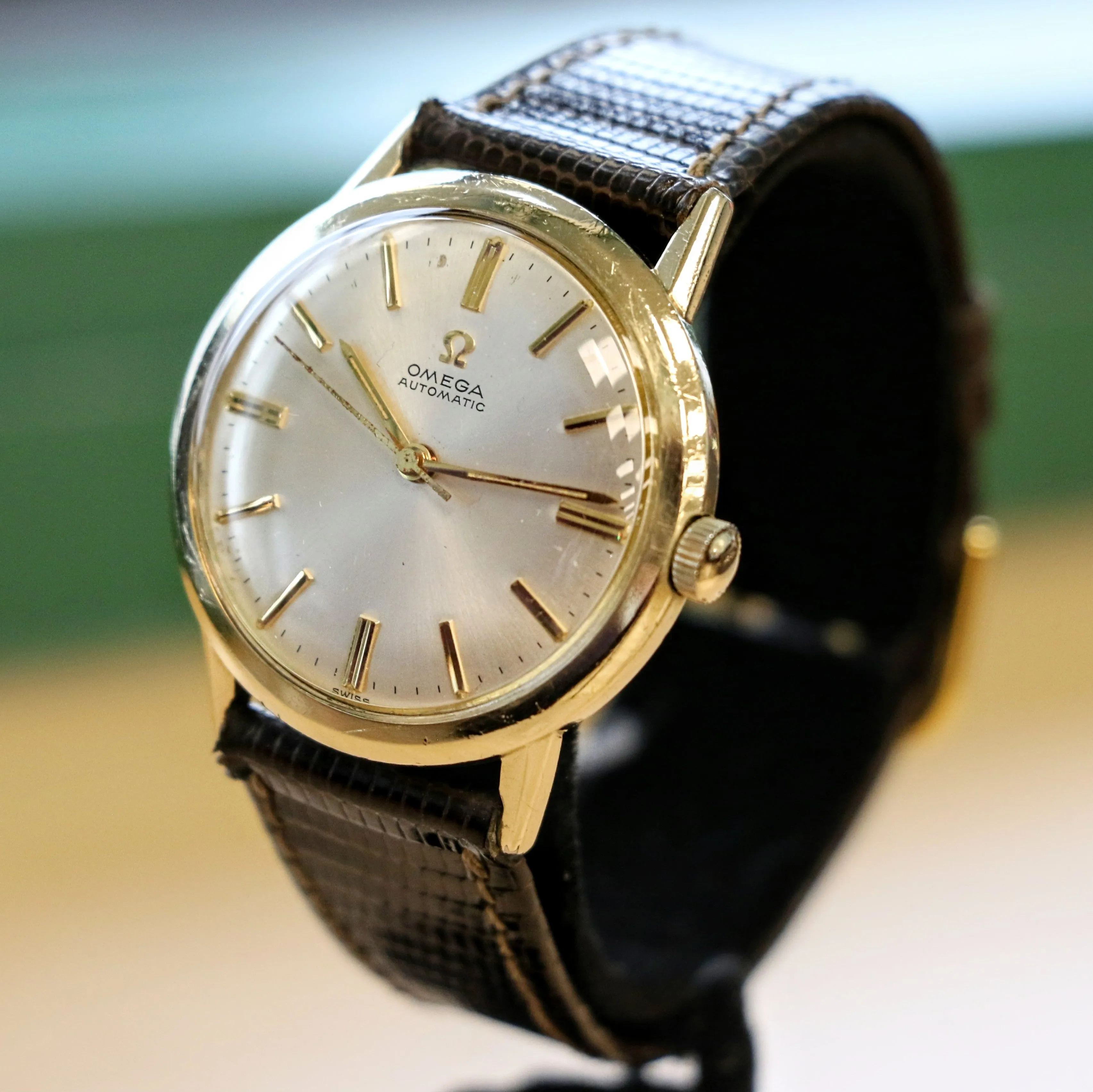 1962 OMEGA Automatic Watch Ref. LL6304 Cal. 550 Vintage Wristwatch 10K GF & S.S.