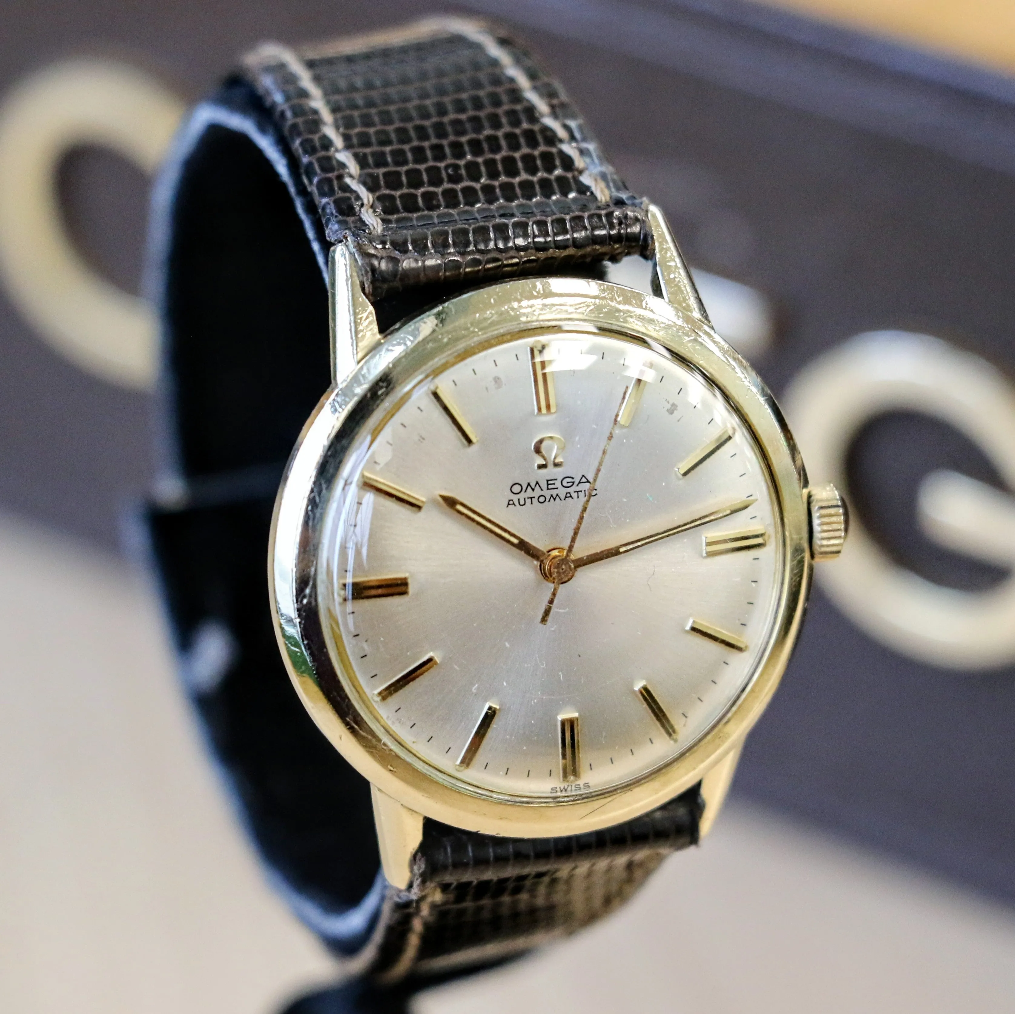 1962 OMEGA Automatic Watch Ref. LL6304 Cal. 550 Vintage Wristwatch 10K GF & S.S.