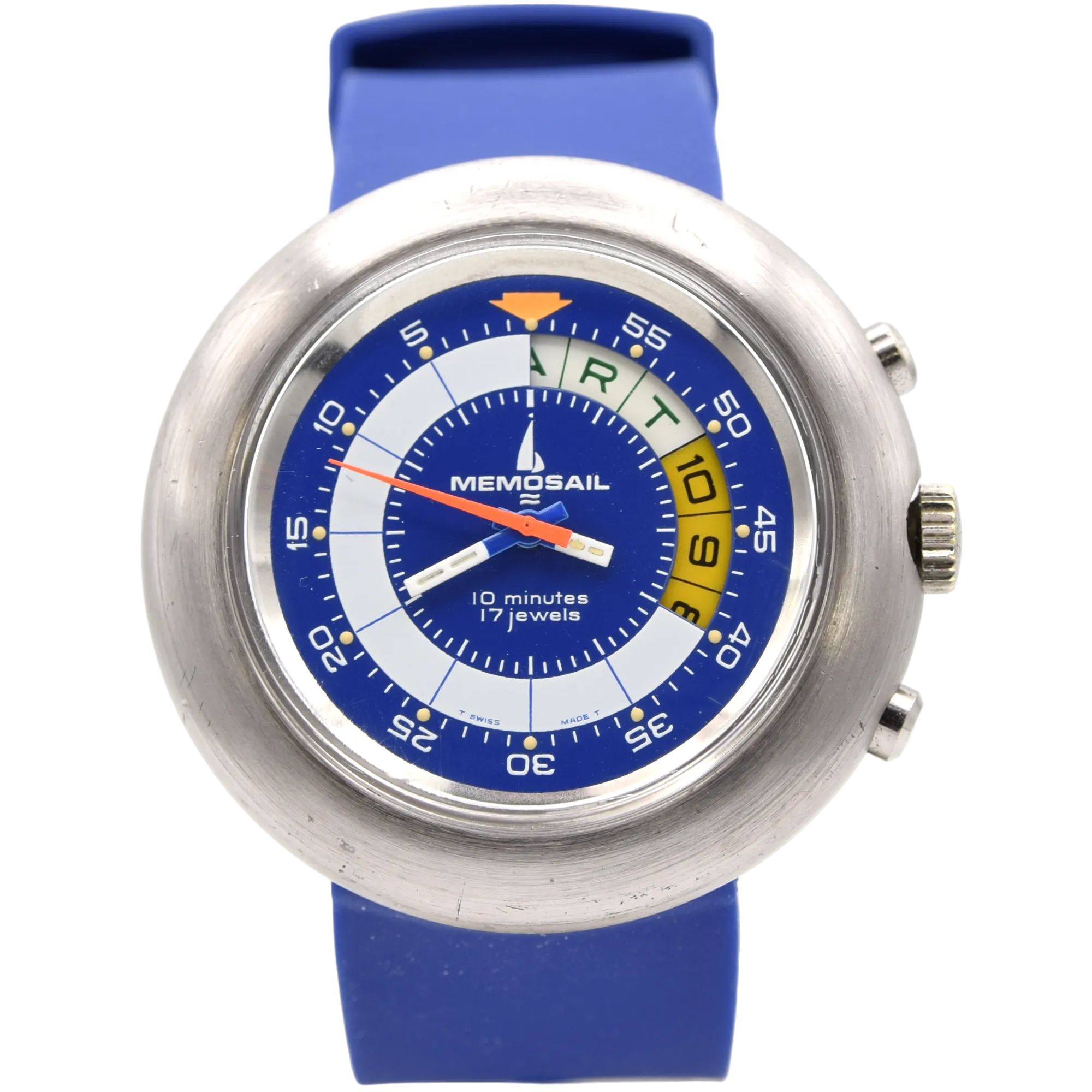 1972 Memosail Regatta Yachting Rare Watch Timer with 10 Minute Countdown valjoux 7737
