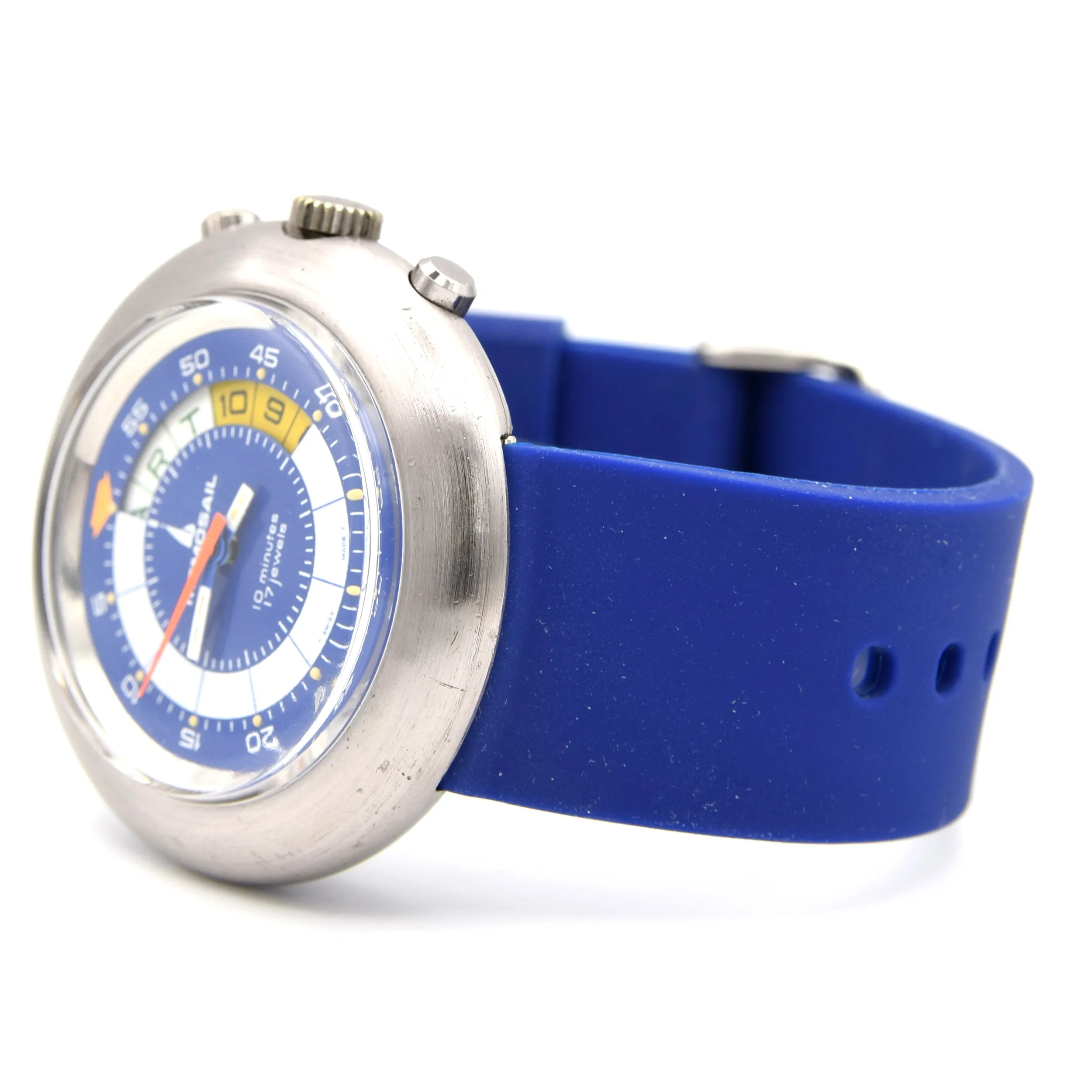 1972 Memosail Regatta Yachting Rare Watch Timer with 10 Minute Countdown valjoux 7737
