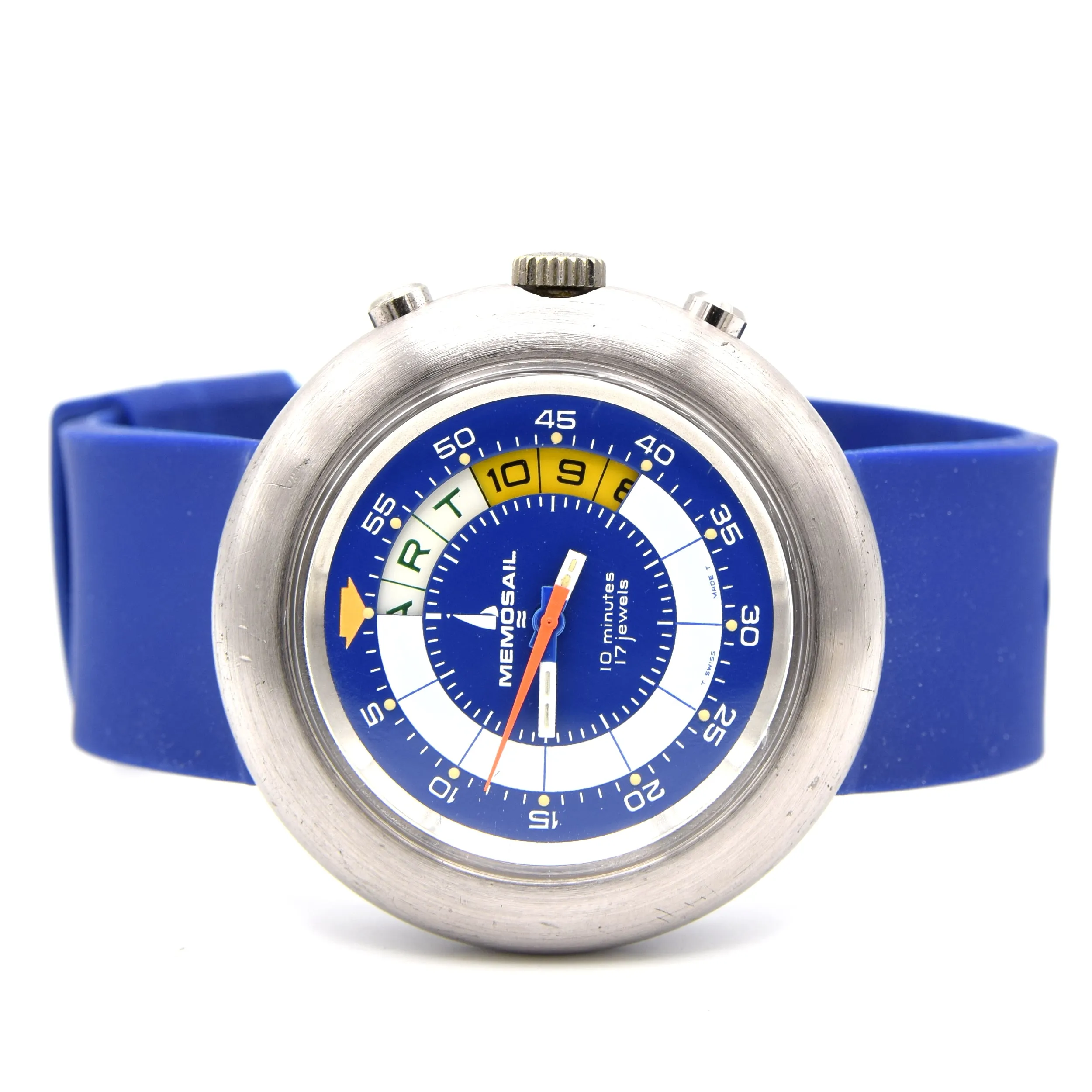 1972 Memosail Regatta Yachting Rare Watch Timer with 10 Minute Countdown valjoux 7737
