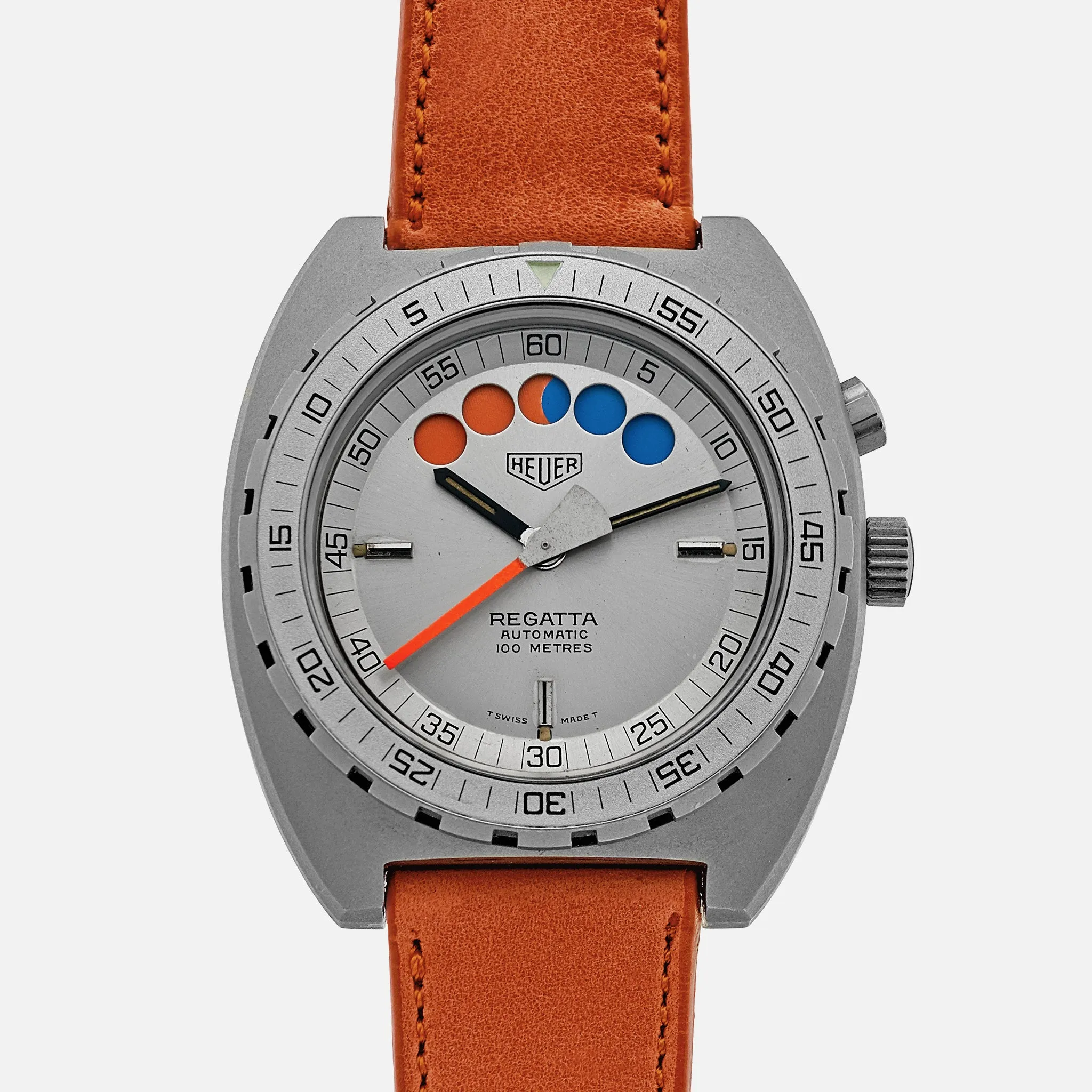 1980s Heuer Regatta Ref. 134.603 In Grey PVD-Coated Steel