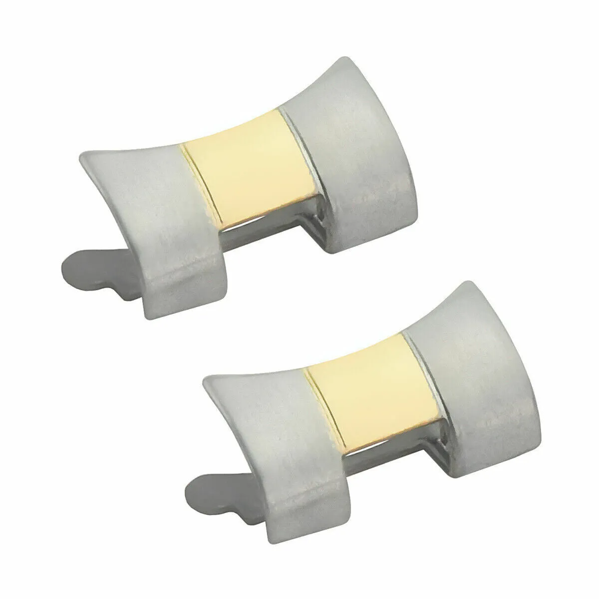 2 ENDPIECE LINK FOR OYSTER WATCH BAND ROLEX DATE DATEJUST 6700 6917 13MM TWO TONE