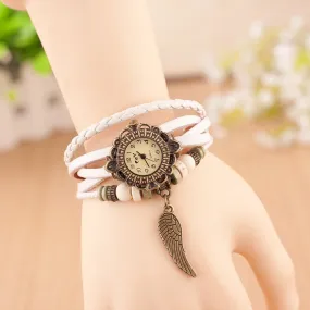 Angel's Wing Woven Bracelet Watch