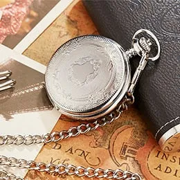 Antique Steampunk Vintage Roman Numerals Quartz Pocket