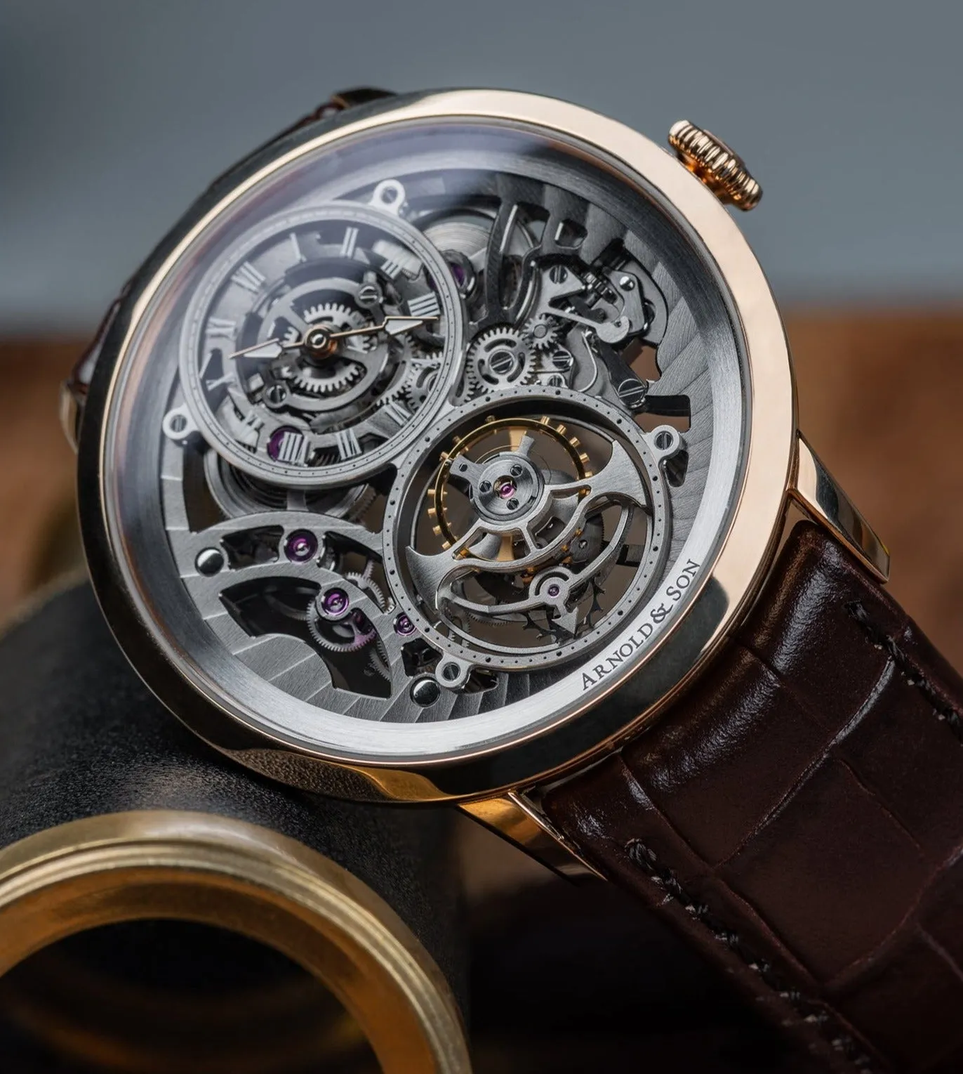 Arnold & Son Ultrathin Tourbillon Gold Skeleton
