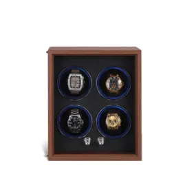 Automatic Luxury Four Slots Watch Ultra Quiet Winder Multimode Antimagnetic With LED Lights and USB/DC