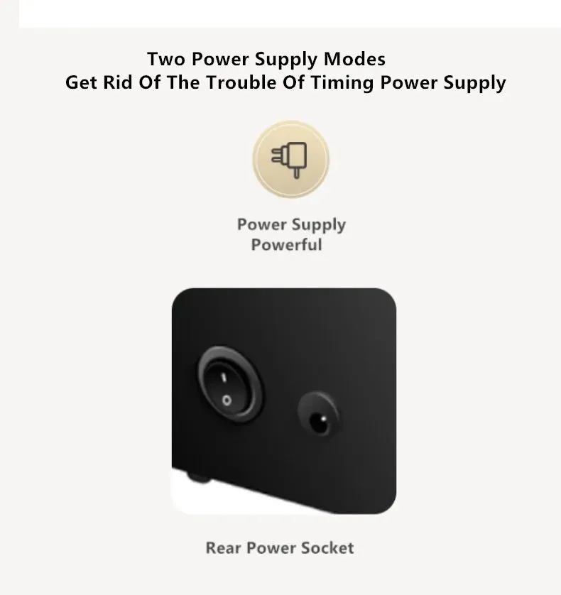 Automatic Luxury One Slot Watch Ultra Quiet Winder Multimode Antimagnetic With LED Lights and USB/DC