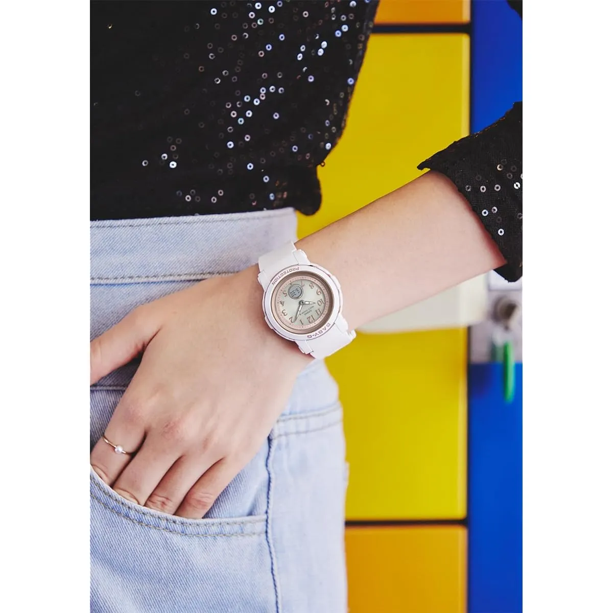 Babygie [Casio] Watch Radio Solar BGA-2900AF-7AJF White