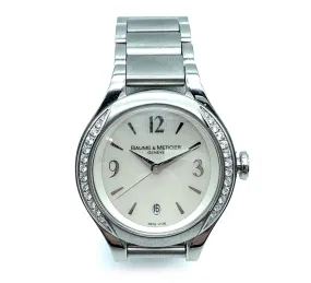 Baume & Mercier Ilea Women's Diamond Bezel MOP Dial Stainless Steel Quartz Watch