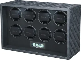Benson Watch Winder Black Series Leather 8.22.CF Carbon Fibre