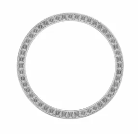 BEZEL FOR DIAMOND 34MM ROLEX 5500,15000 15010 14000M ,114200 STAINLESS STEEL