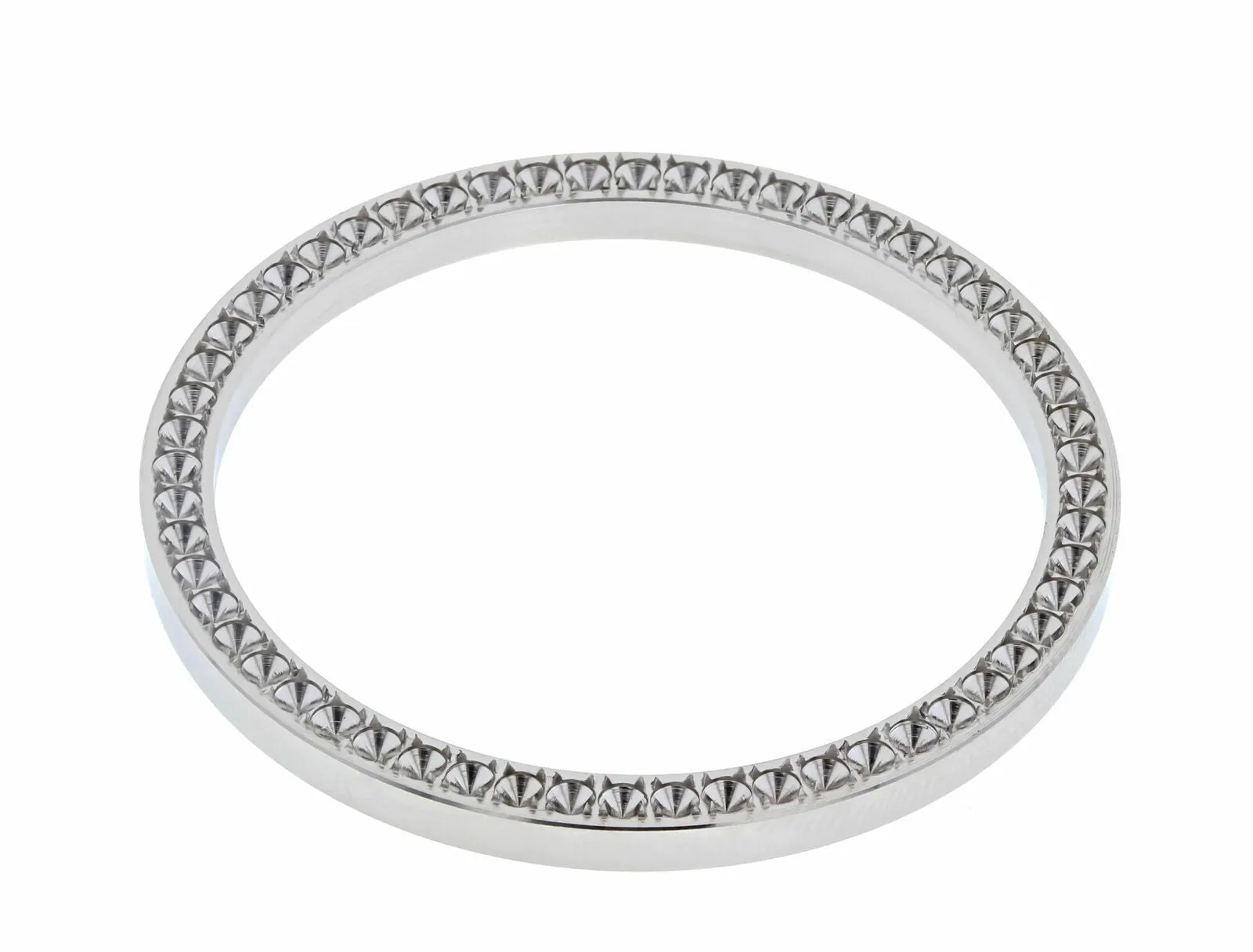 BEZEL FOR DIAMOND 34MM ROLEX 5500,15000 15010 14000M ,114200 STAINLESS STEEL