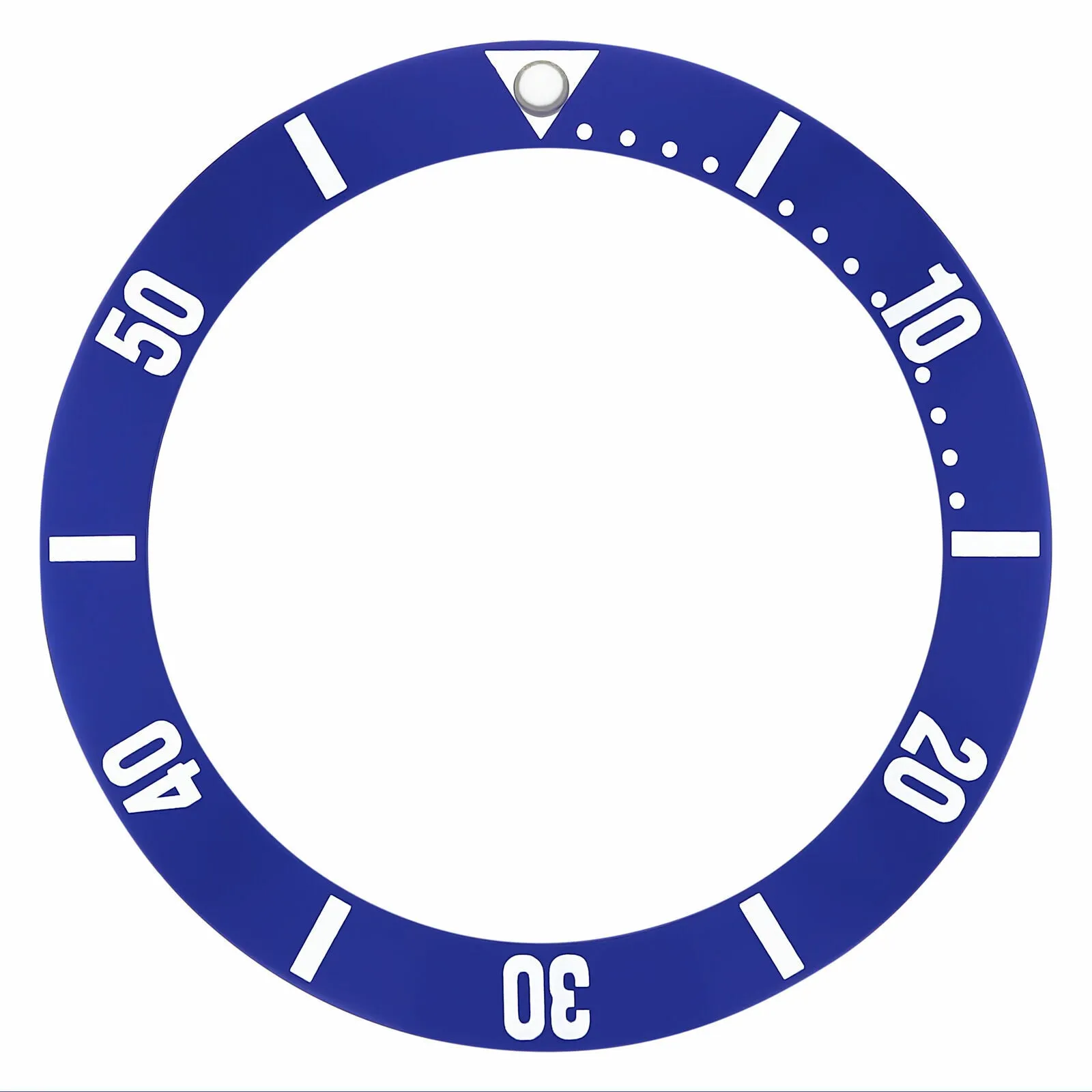BEZEL INSERT FOR LADY OMEGA 2583.80, 2224.80 AUTOMATIC WATCH BLUE SILVER