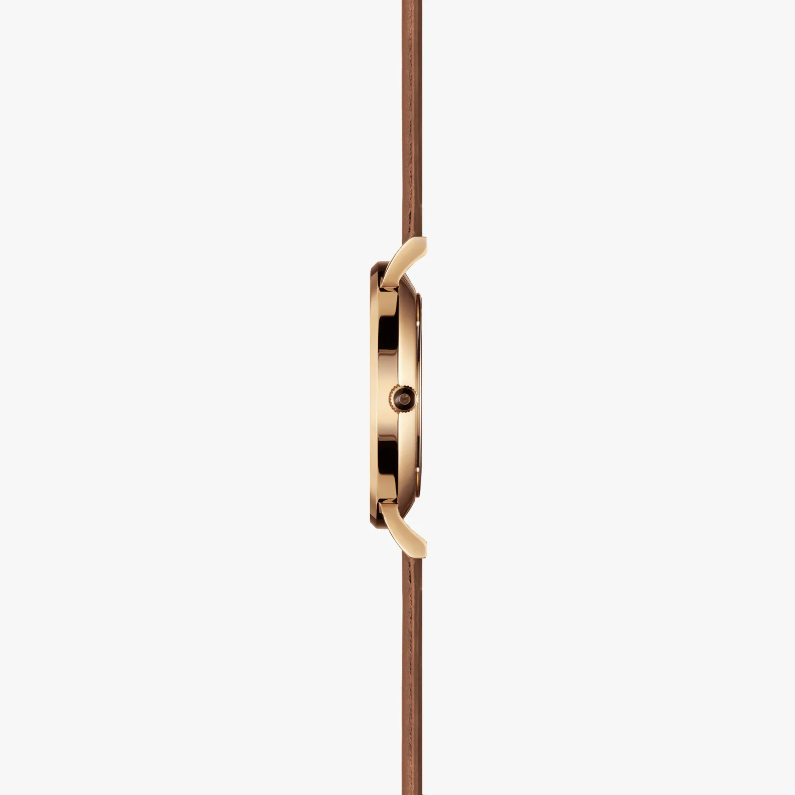Black   Rose Gold Solar Classic (Brown Eco Vegan Leather)