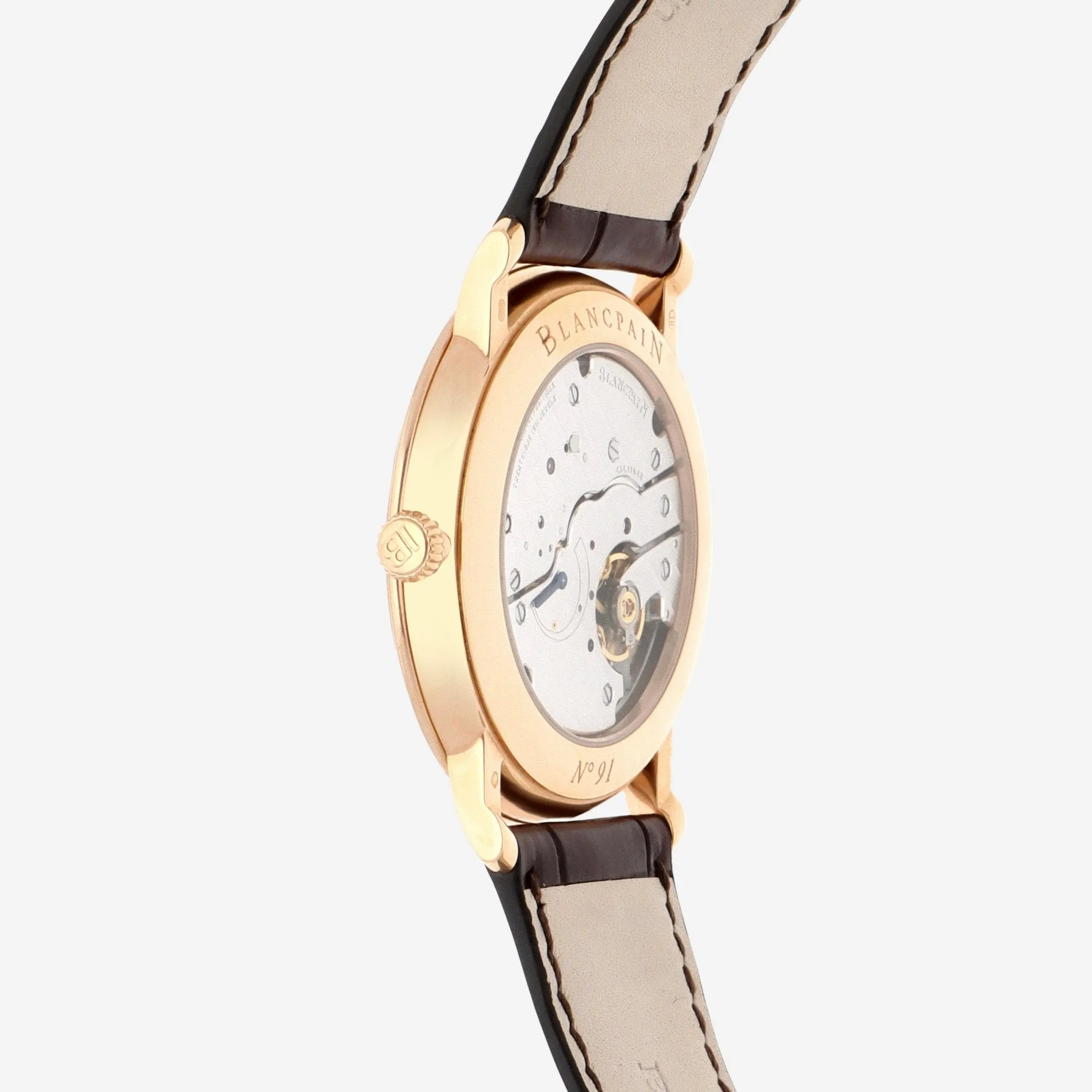 Blancpain Villeret Ultraplate 18K Rose Gold Automatic Men's Watch 6605-3642-55A