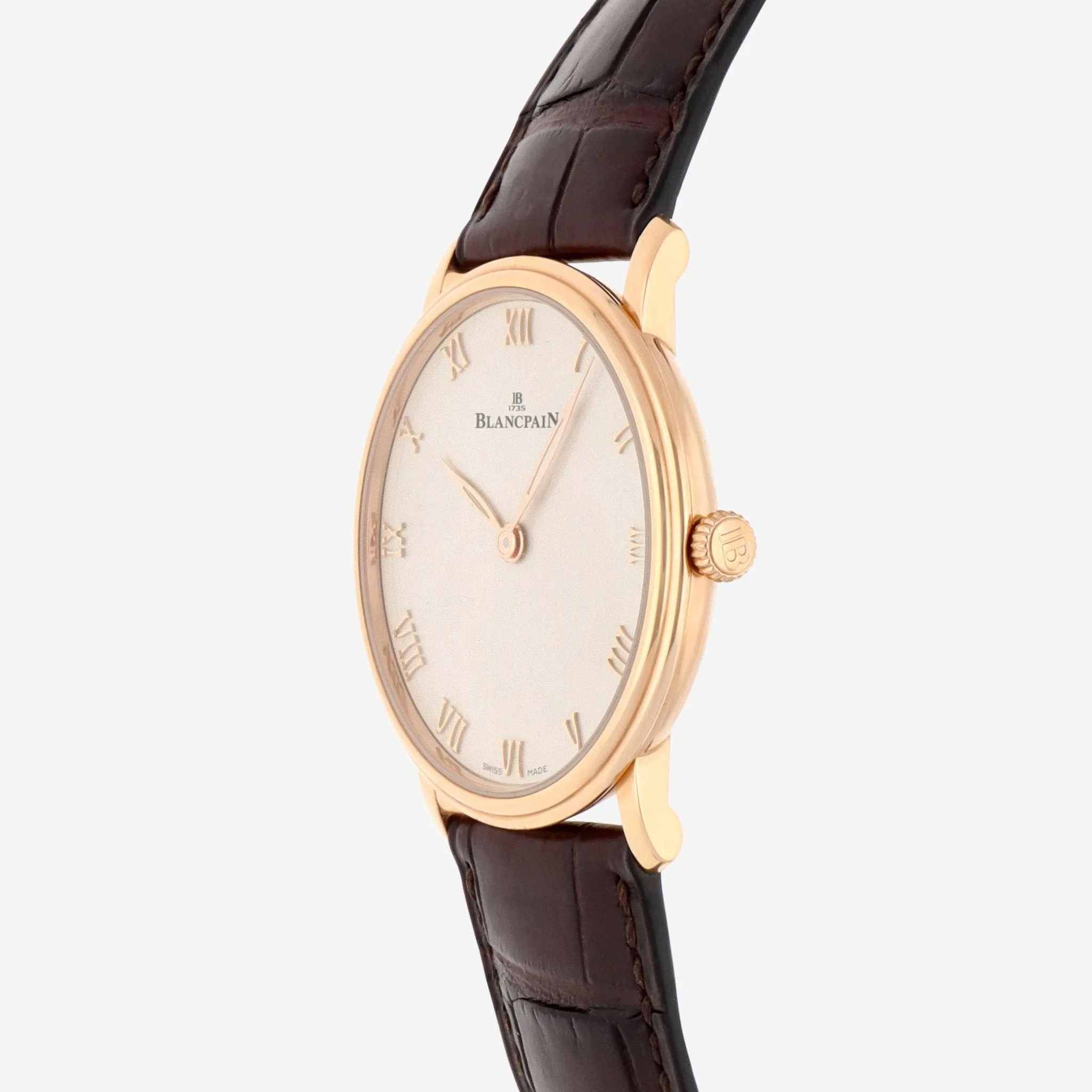 Blancpain Villeret Ultraplate 18K Rose Gold Automatic Men's Watch 6605-3642-55A
