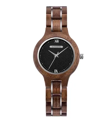 BOBO BIRD ROMAN NUMERALS WOODEN UNIQUE DESIGN WOMEN'S WATCH