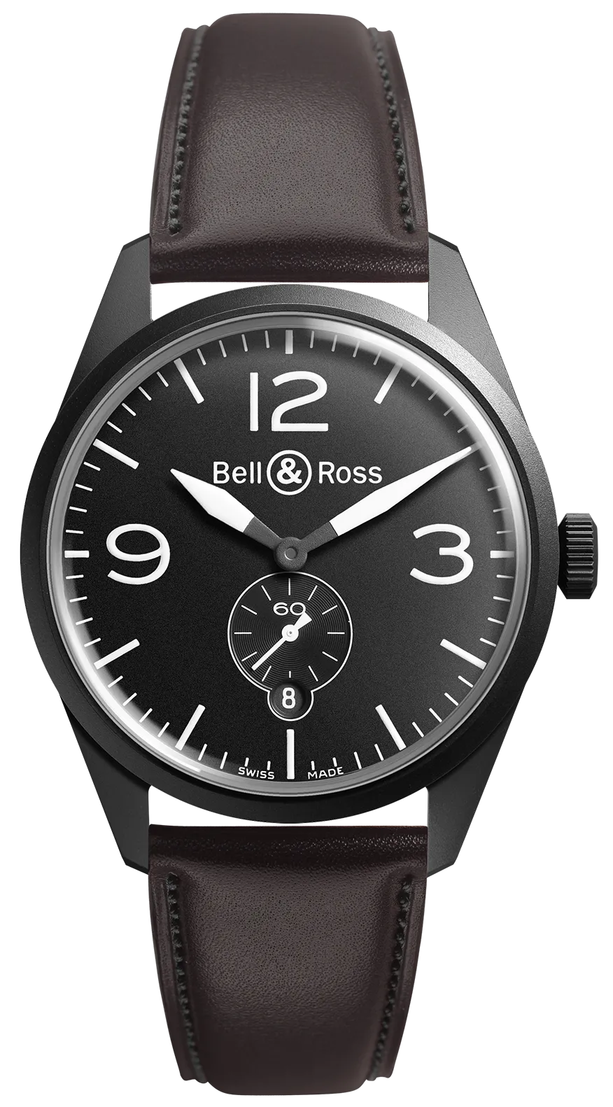 BR Watch Vintage BR 123 Carbon Black