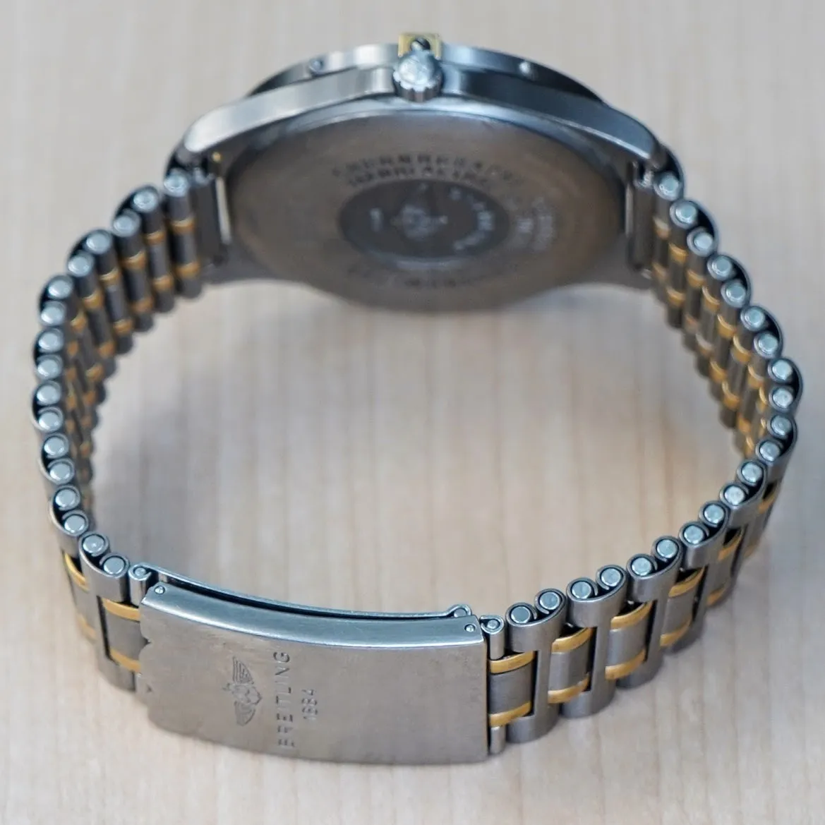 BREITLING Aerospace Navimeter Watch F75362 Perpetual Alarm Wristwatch Titanium & Gold - IN BOX!