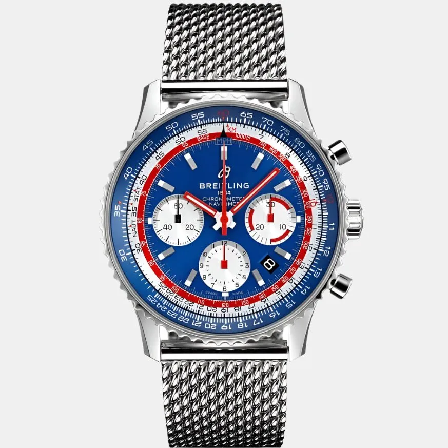 Breitling Navitimer B01 Chronograph Stainless Steel Automatic Men's Watch AB01212B1C1A1