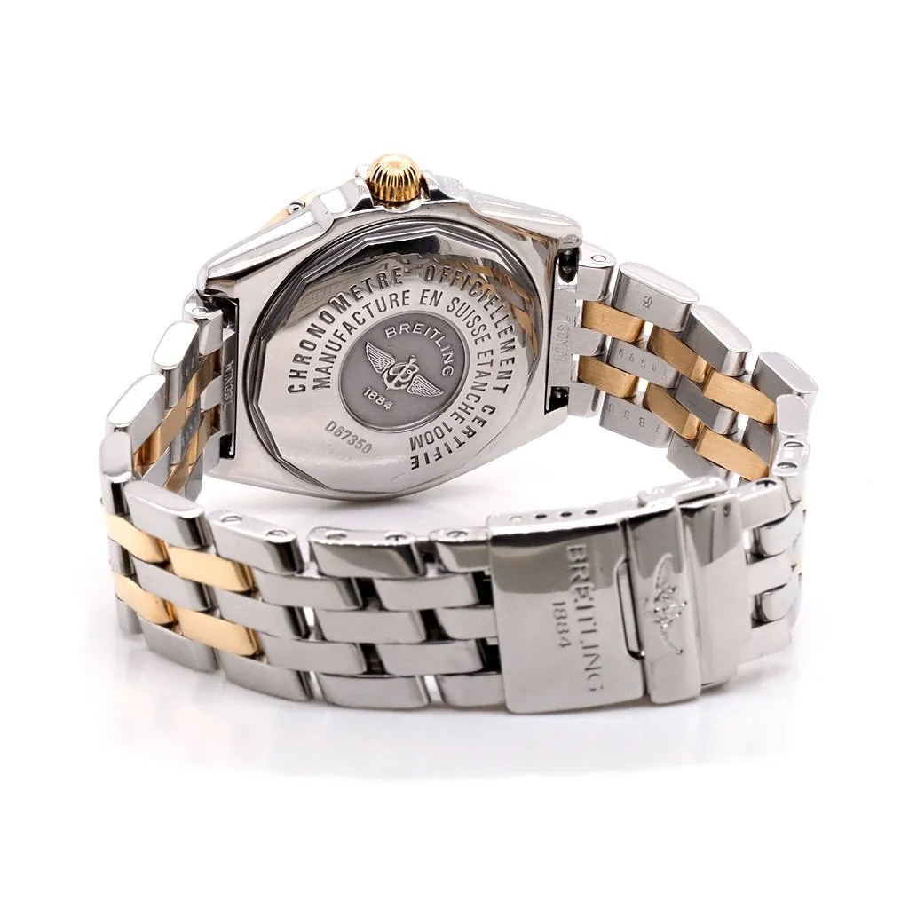 Breitling Wings Ladies Diamond-Set Bi-Colour Quartz Watch on Bi-Colour Metal Bracelet, 1999