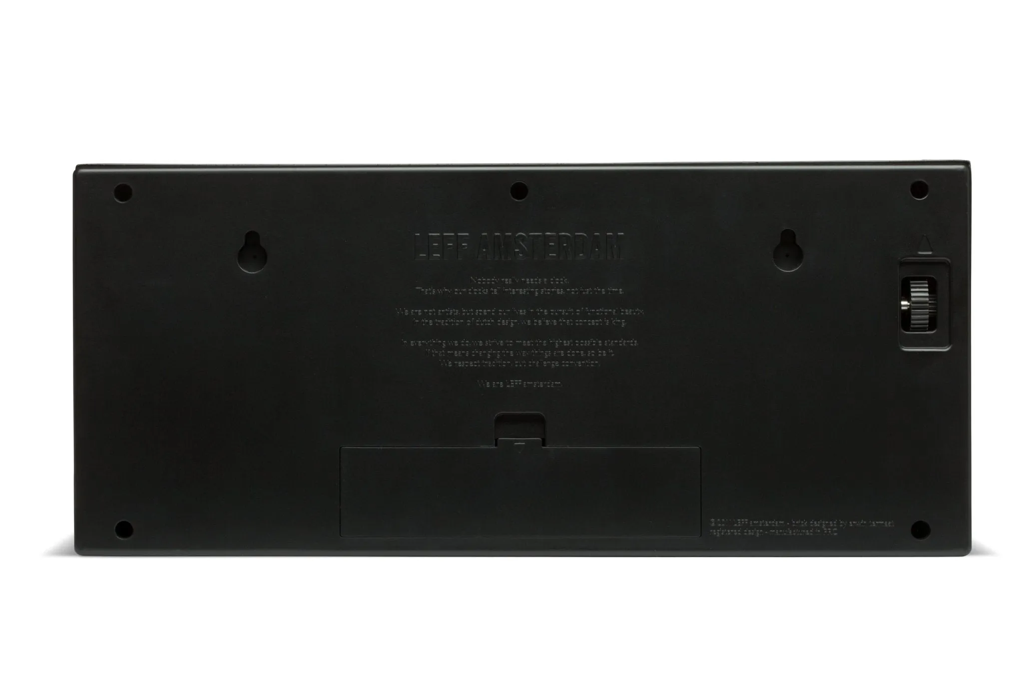 Brick Wall/Desk Clock - Black - 24HR