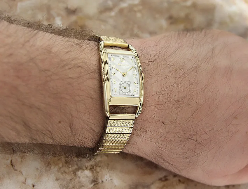 Bulova 1940s USA Made Gold Filled Manual Rare Men’s Watch