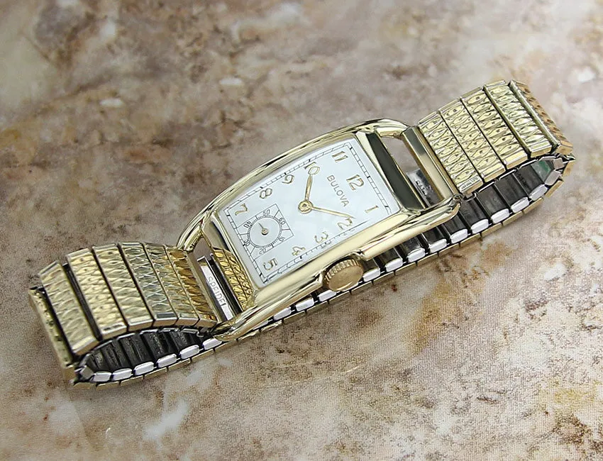 Bulova 1940s USA Made Gold Filled Manual Rare Men’s Watch