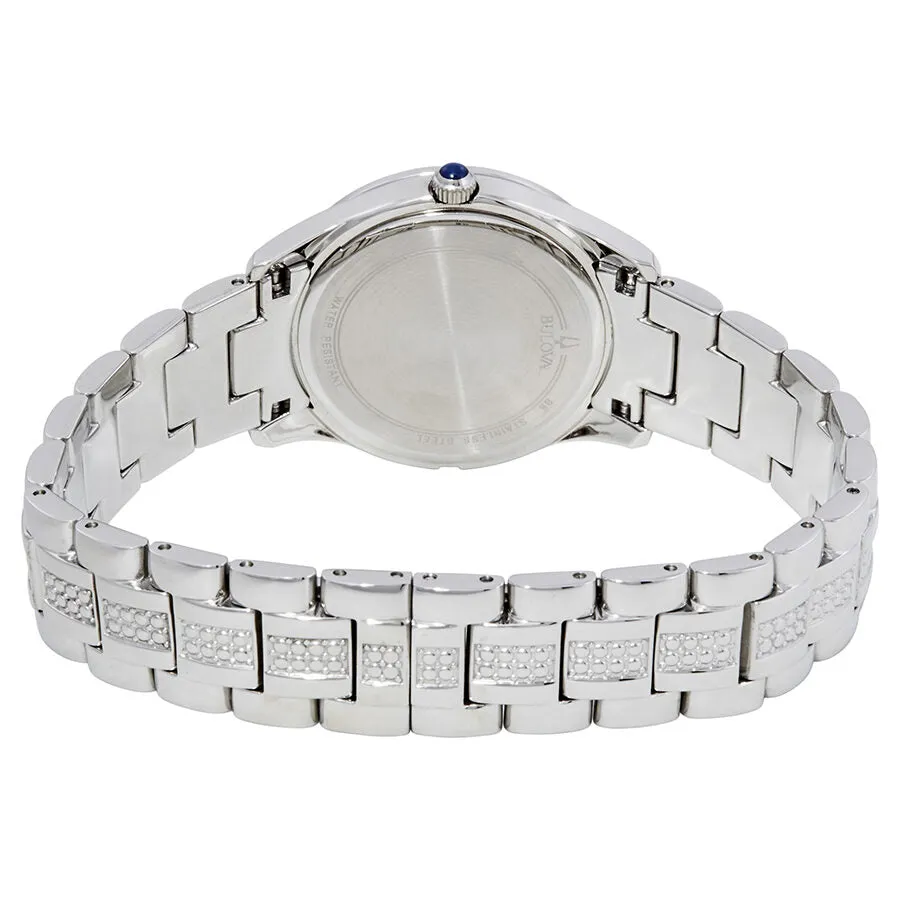 Bulova Crystals Mother of Pearl Dial Ladies Watch 96L116