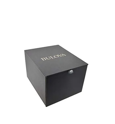 Bulova Ladies' Classic Diamond Two-Tone Gold Stainless Steel 3-Hand Calendar Date Quartz Watch, Silver Dial Style: 98P197
