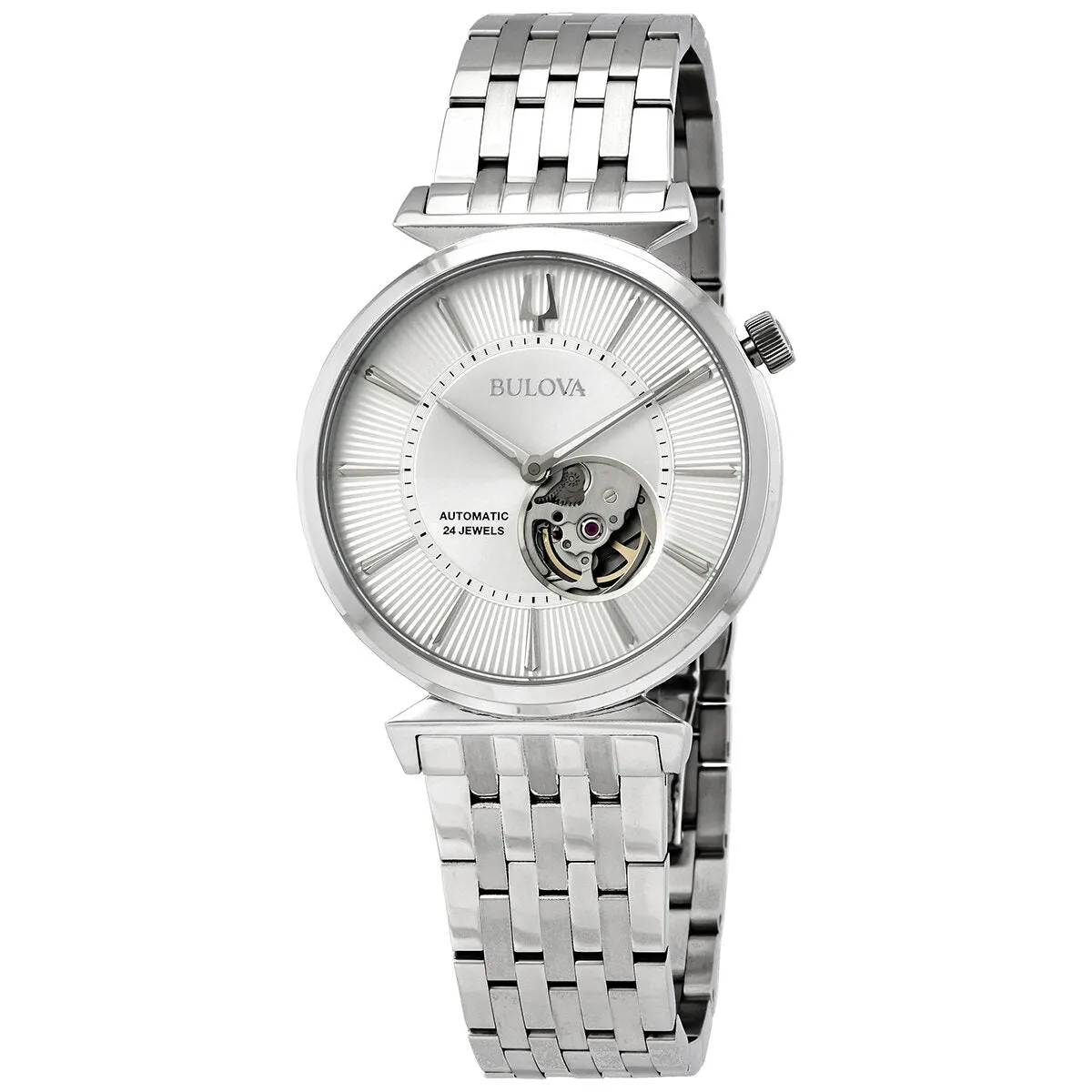 Bulova Regatta Automatic Silver Dial Stainless Steel Men's Watch 96A235
