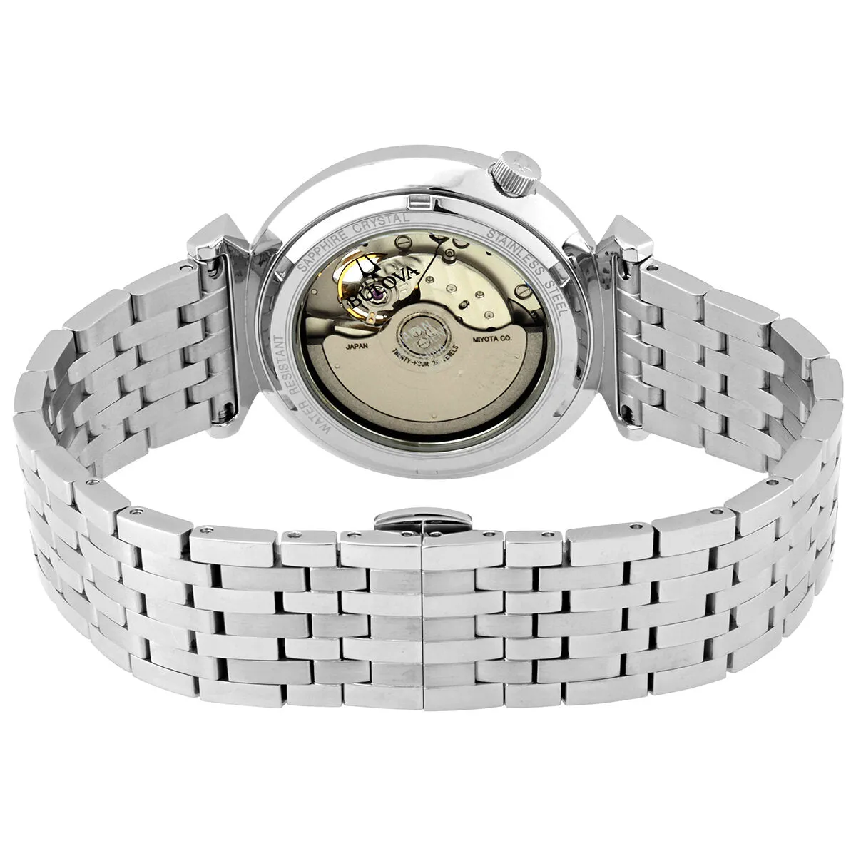 Bulova Regatta Automatic Silver Dial Stainless Steel Men's Watch 96A235