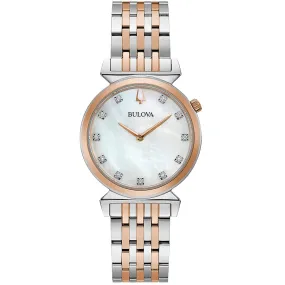 Bulova Women's Regatta Mother of pearl Dial Watch - 98P192