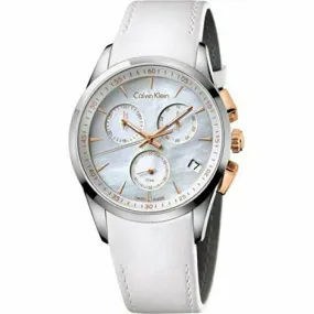 Calvin Klein K5A37BLG Bold Quartz Movement Mother Of Pearl Dial Unisex Watches Lexor Miami
