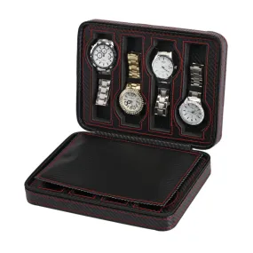 Carbon Fiber Watch Case for 8 Watches