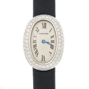 Cartier Baignoire Diamond White Dial Unisex Watch WB509531